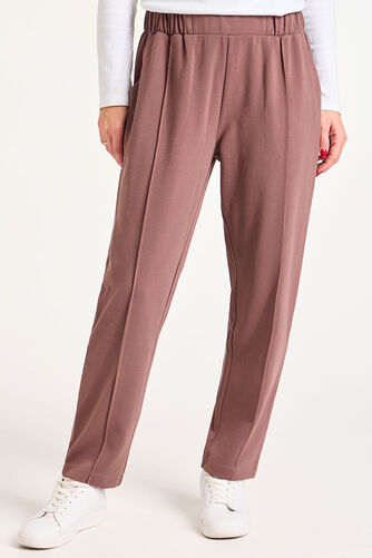 Textured Tapered Trousers