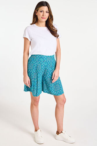Tile Print Elasticated Shorts