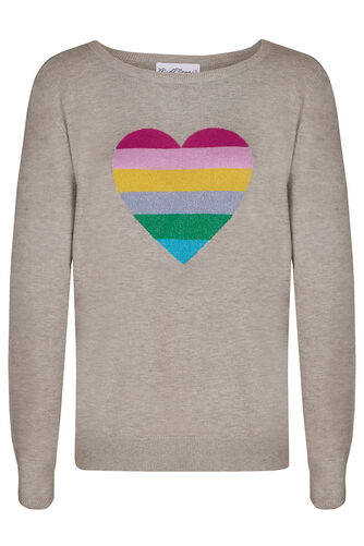 Striped Heart Jumper