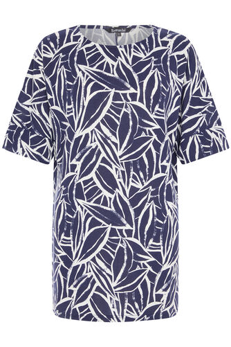 Leaf Print Soft Touch Tunic