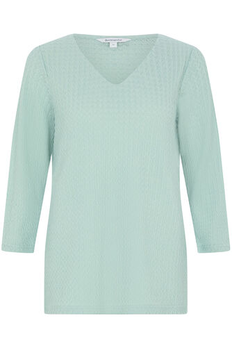 Textured V-Neck Top
