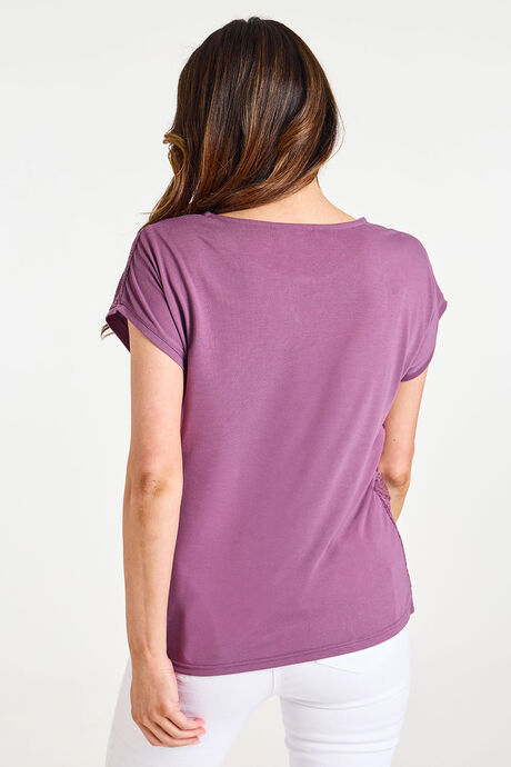 Lace Front Keyhole Detail Top