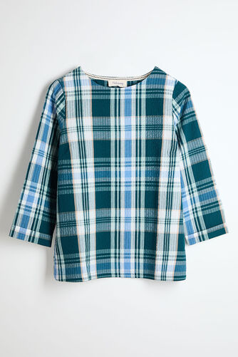 Autonomy – 3/4 Sleeve Checked Tunic