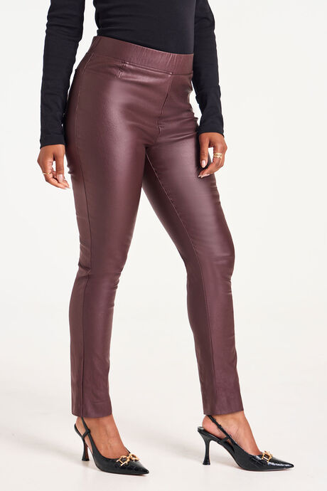 Coated Bengaline Trousers