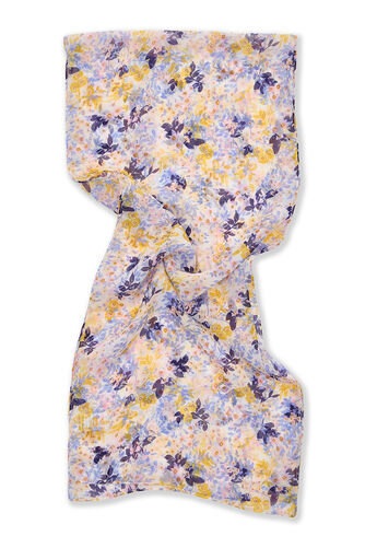 Spring Floral Print Chiffon Lightweight Scarf