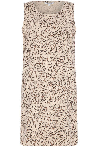 Animal Print Linen Dress