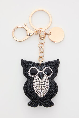 Owl Stud Detail Keyring