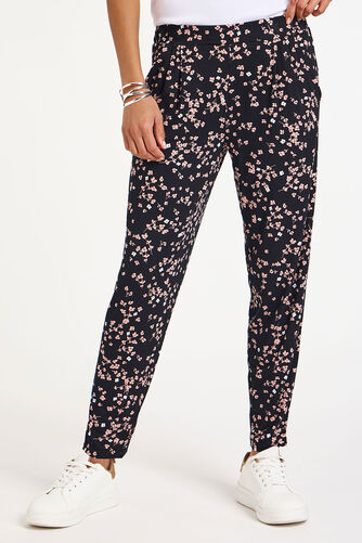 Ditsy Print Jersey Harem Trousers