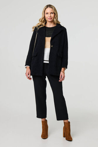 Izabel London – Soft Texture Pocket Detail Blazer Jacket