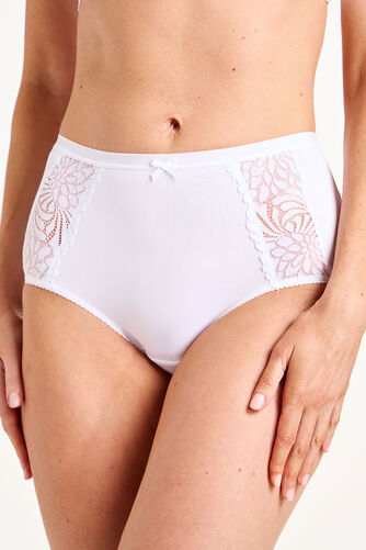 Full Briefs with Lace Side Detail