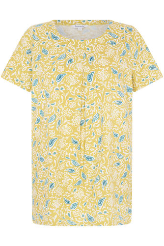 Woodblock Print Inverted Pleat Tunic