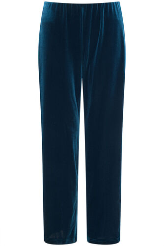 Velour Wide Leg Trousers