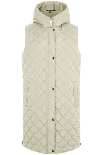 Longline Quilted Gilet