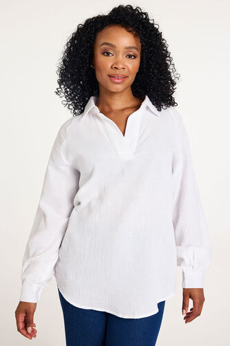 Autonomy - Double Cloth Overhead Blouse