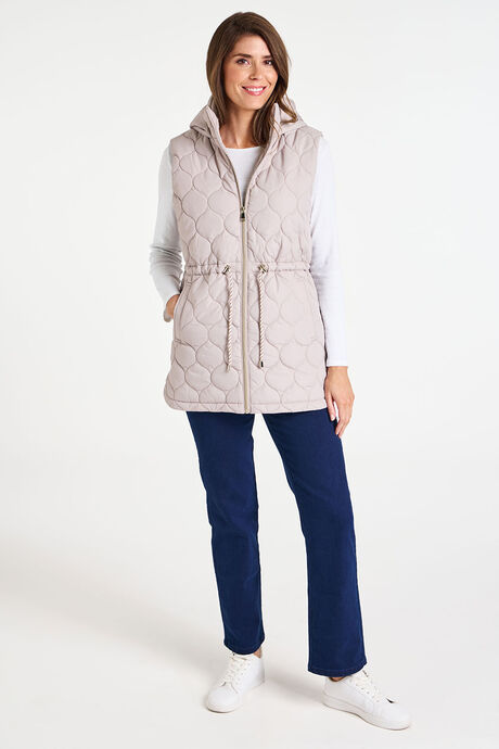 Longline Onion Quilt Gilet