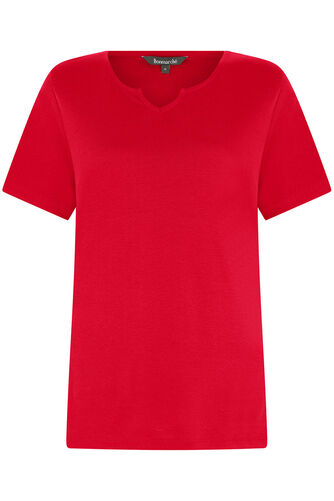 Notch Neck Plain T-Shirt