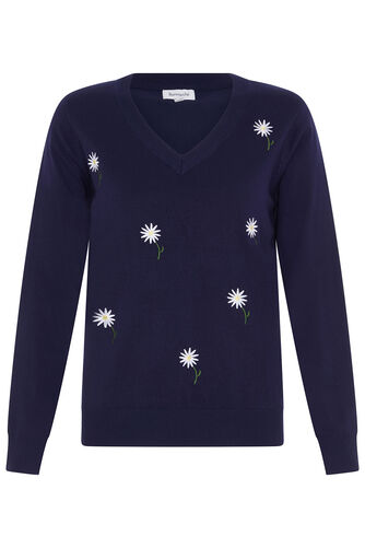 Daisy Embroidered Jumper