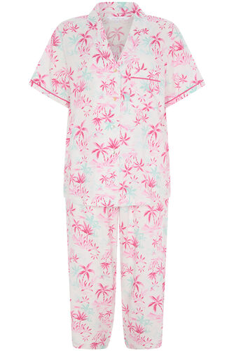 Watercolour Palm Print Pyjama Set