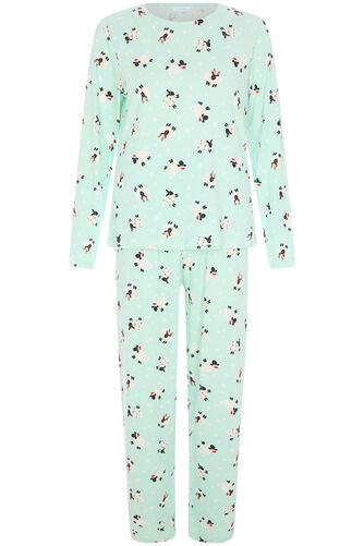 Festive Sheep Print Pyjama Set