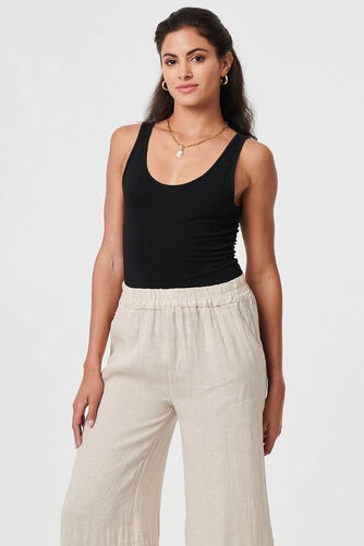 Izabel London – Floral High Waist Stretchy Crop Trousers
