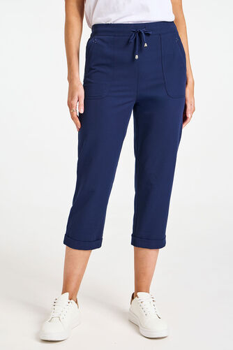 Chino Style Capri Crop Trousers