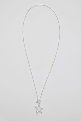 Star Pendant T-Bar Necklace