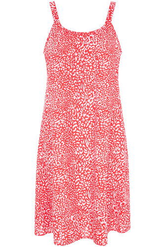Animal Print Frill Hem Sundress