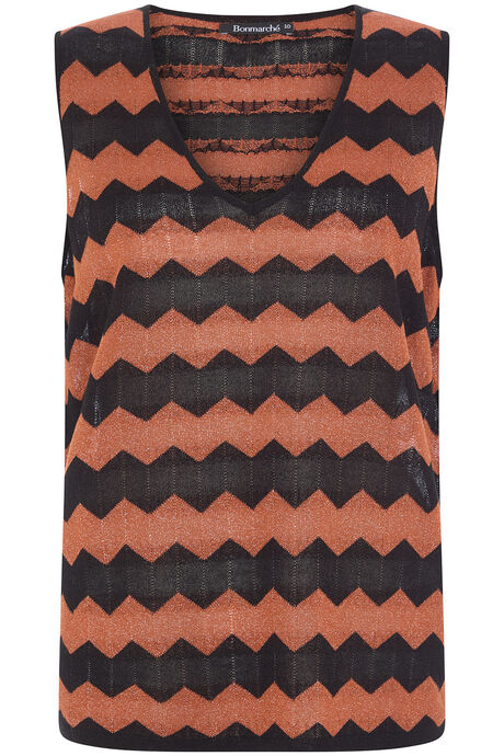 Zig Zag Knitted Vest
