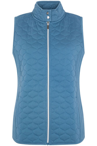 Quilted Gilet with Silver Hardware