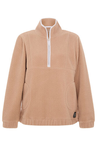 DASH – Long Sleeve 1/4 Zip Teddy Fleece Sweatshirt