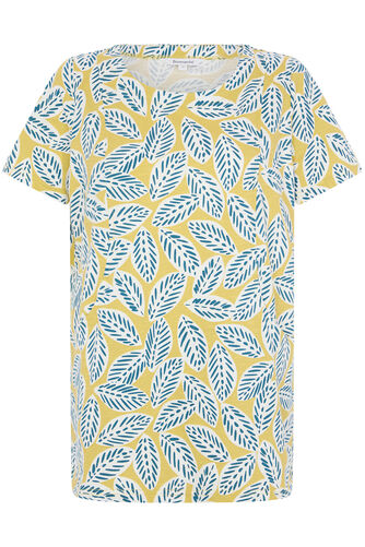 Leaf Print Tunic with Pockets