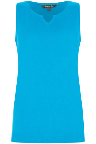 Plain Notch Neck Vest